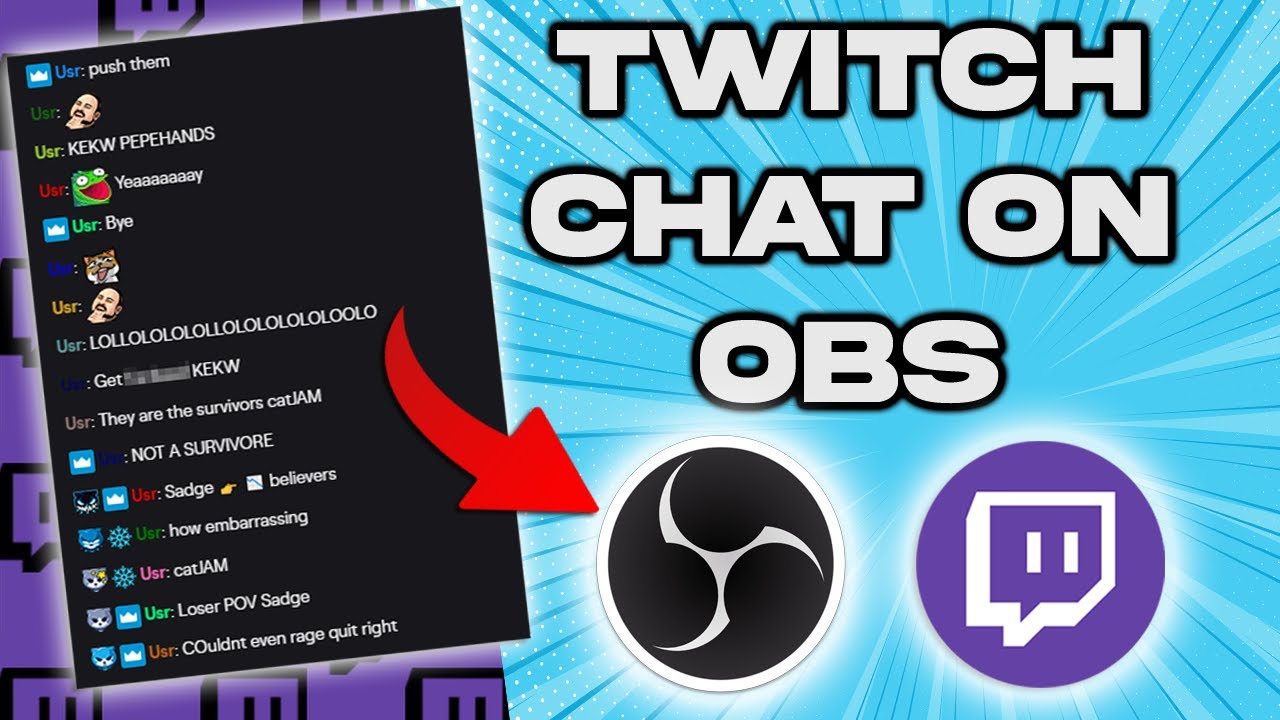 Как добавить TWITCH CHAT в OBS STUDIO (менее чем за 5 минут)