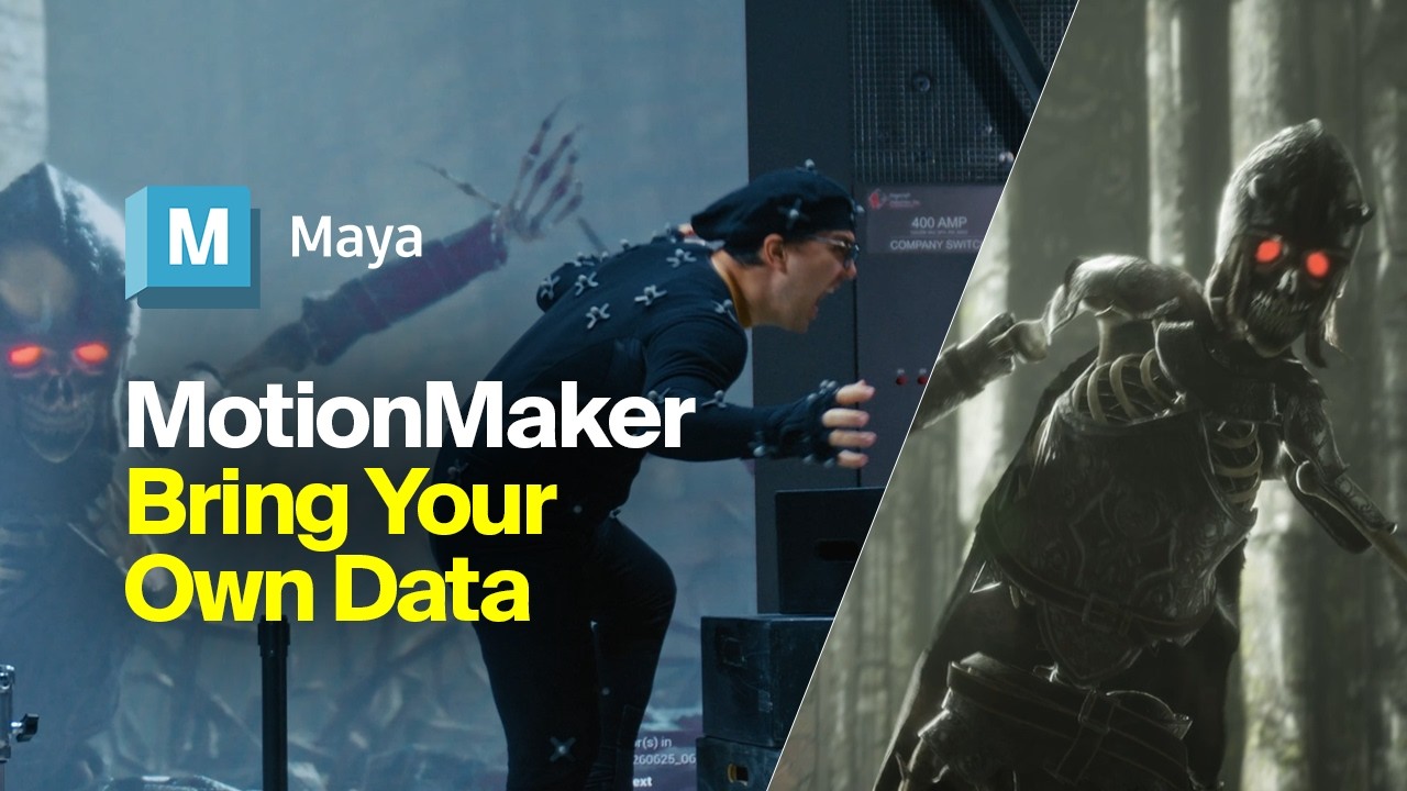 Make Your Own AI Model with Your Own Data: MotionMaker in Maya