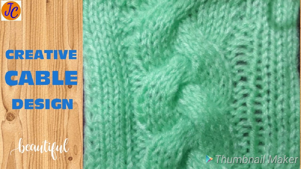CREATIVE CABLE DESIGN For LADIES CARDIGAN : GENTS SWEATER and CAPS L-35 (HINDI) Jasbir Creations