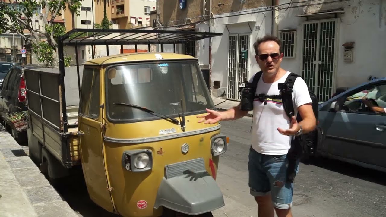 Piaggio APE zwana pszczołą i życie w Palermo - Wyprawy Motoryzacyjne - Sycylia