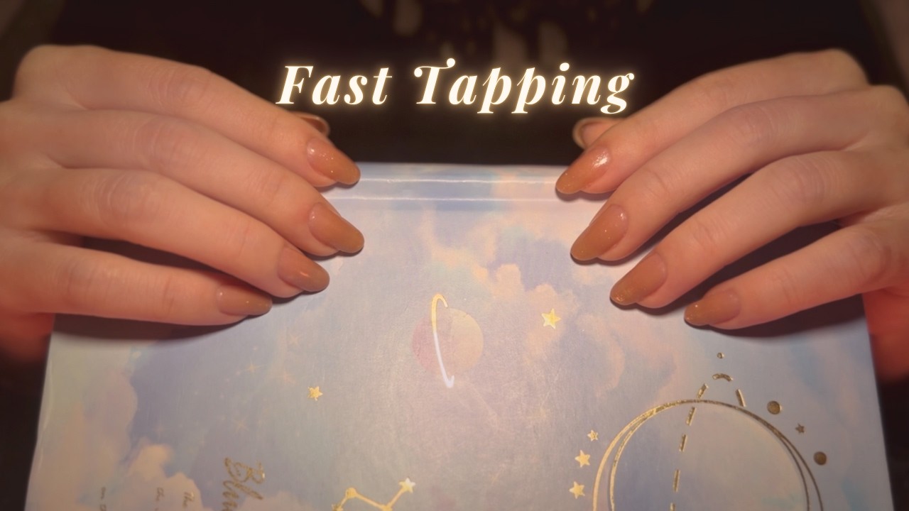 ASMR Fast Yet Gentle Tapping🍃 Smooth Brain Tingles💫(with BGM)