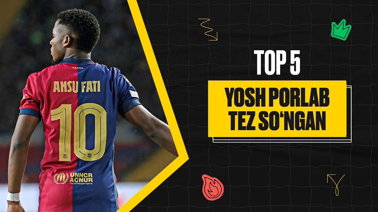 TOP 5 | Yosh porlab, tez so'ngan futbolchilar