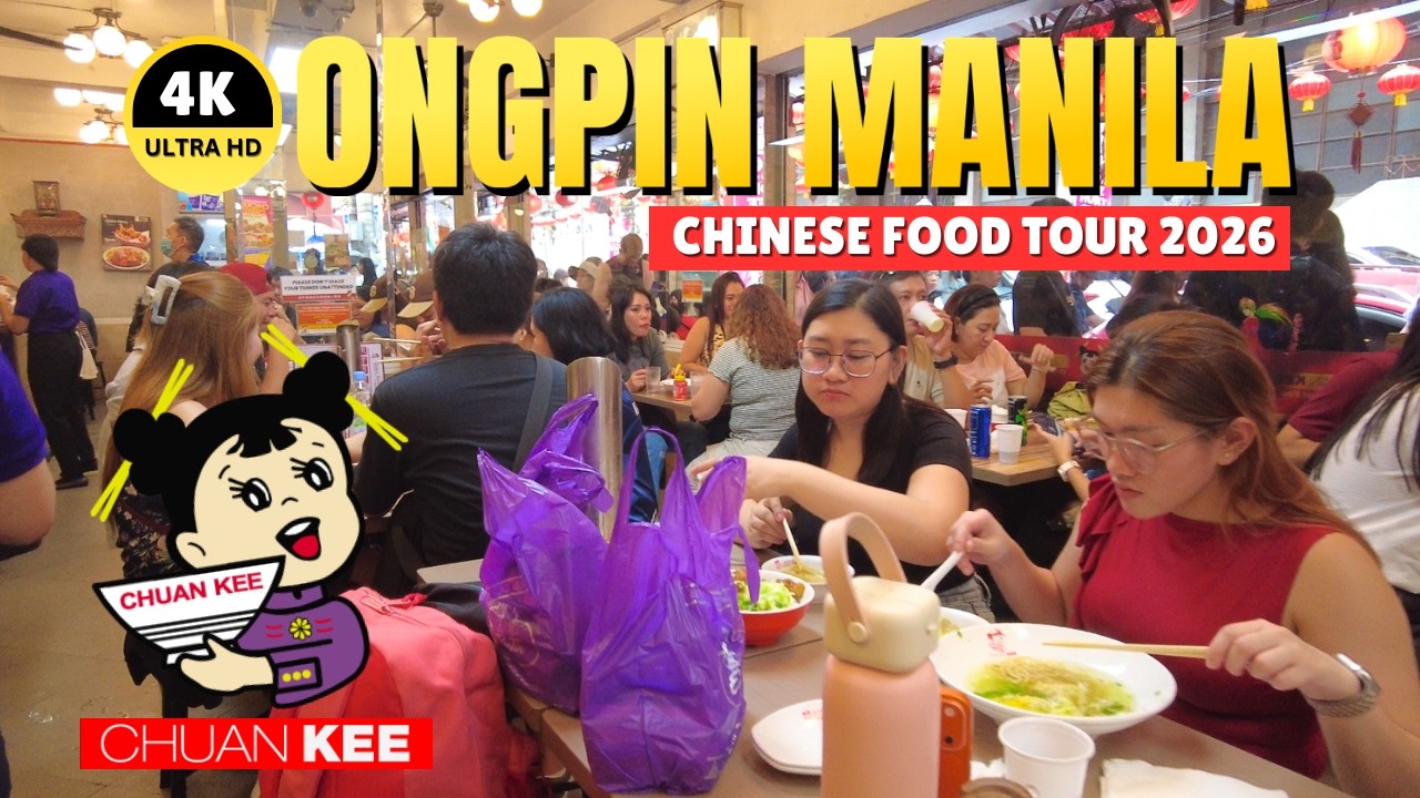 [4K] Manila Chinatown Food Tour  Onpin & Chuan Kee – Binondo’s Oldest Fastfood!