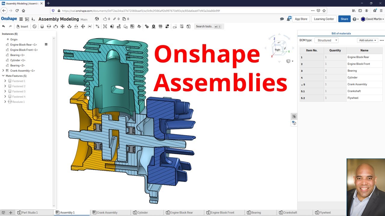 Onshape Tutorial - Assemblies