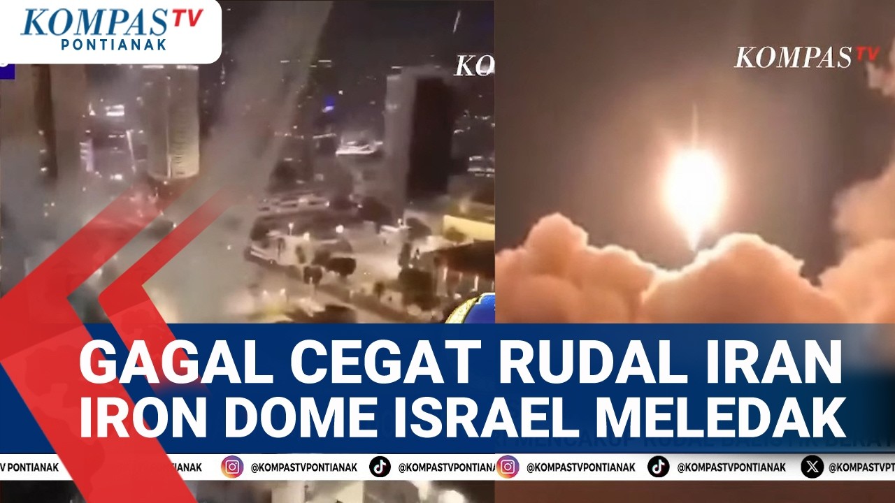 Gagal Cegah Rudal Iran, Iron Dome Israel Jatuh & Meledak di Tel Aviv