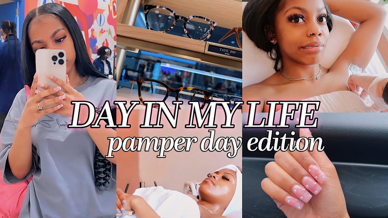VLOGS: COME WITH ME ON A PAMPER DAY + FOOTAGE FROM MY SNOW TRIP!! waxing, facial, tubing, & travels!