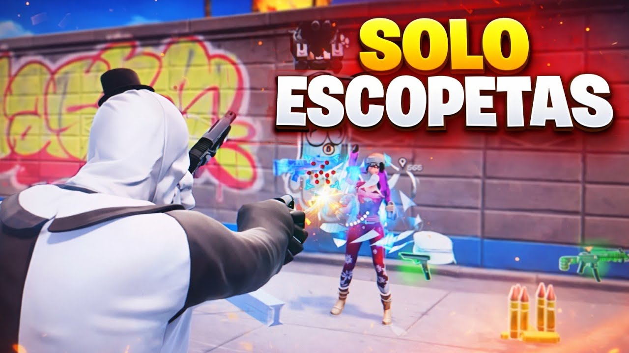 SOLO ESCOPETAS EN FORTNITE|THEROBLEIRO