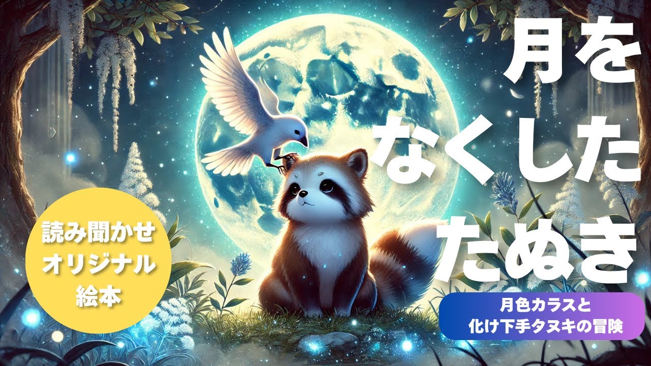 【読み聞かせ絵本】月をなくしたたぬき【0歳～13歳】