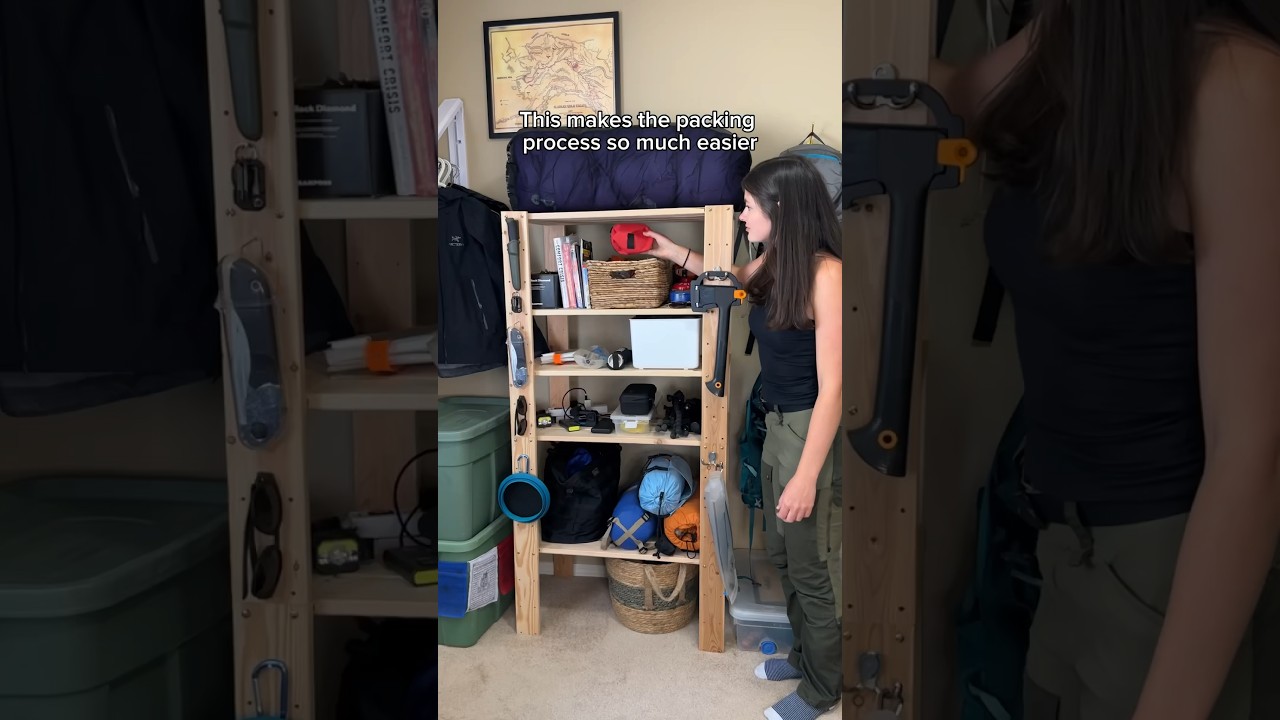 6 tips for gear wall storage. Makes packing/unpacking for camping and hiking so much easier
