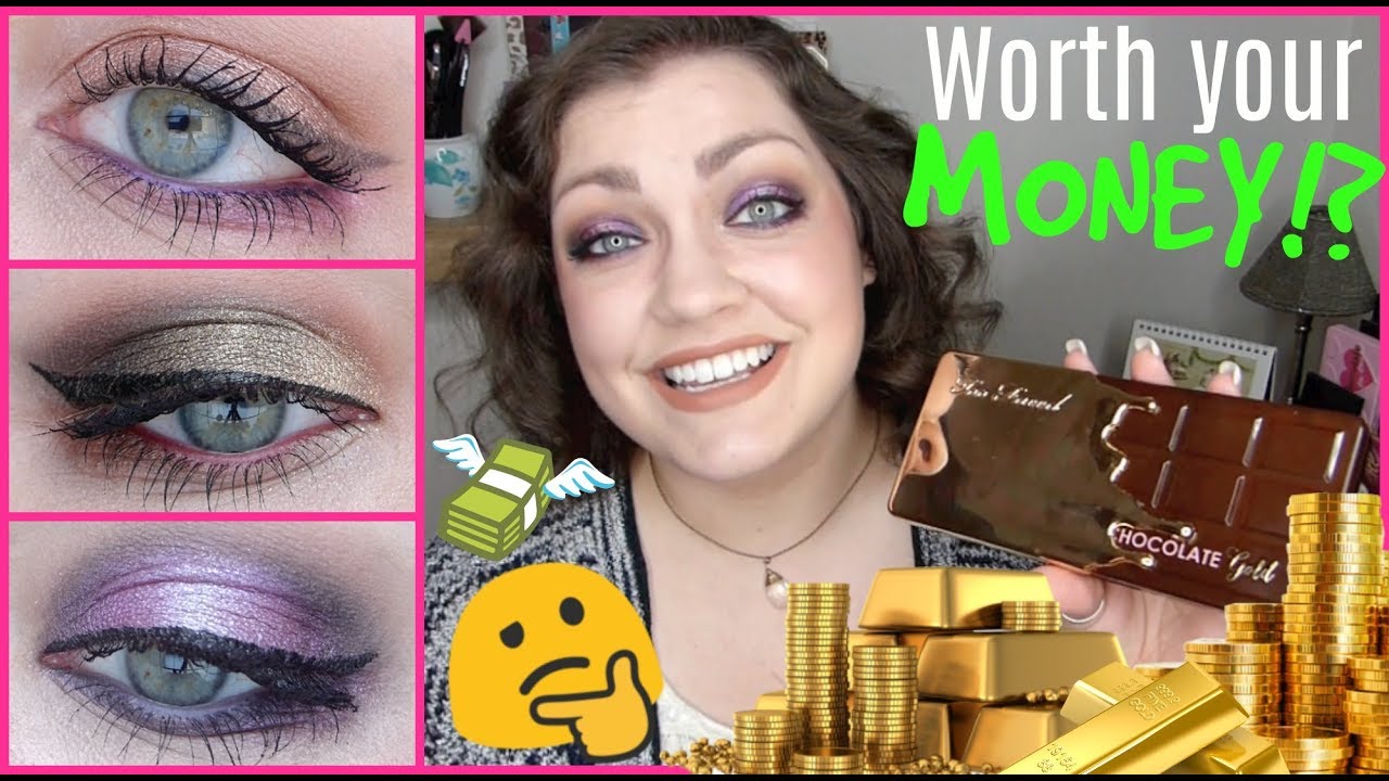 Too Faced Chocolate Gold Eye Shadow Palette | Review, Swatches, & Tutorials!