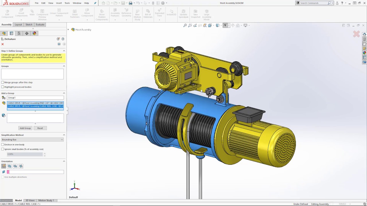 Why you should use the defeature tool in SOLIDWORKS 2019
