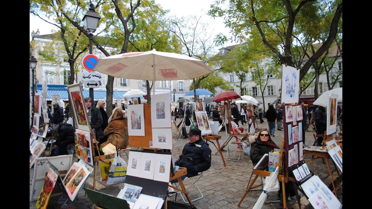 The artists of Place du Tertre, Montmartre, Paris