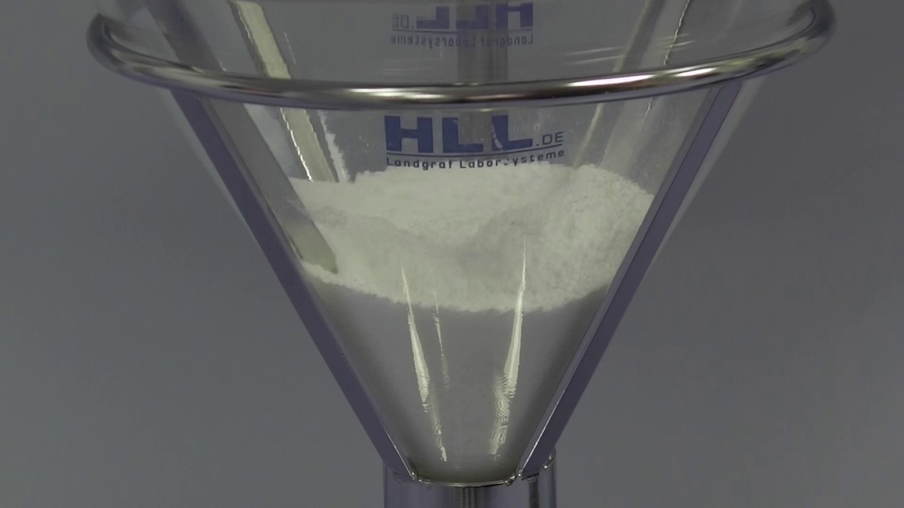 Apparatur zur Bestimmung des Schüttwinkels (DIN / ISO 4324)