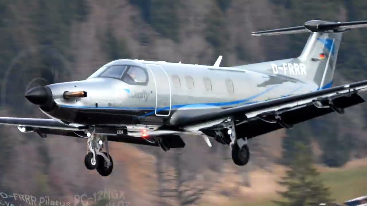 Pilatus Aircraft MADNESS at GSTAAD Airport | Planespotting at Gstaad Airport
