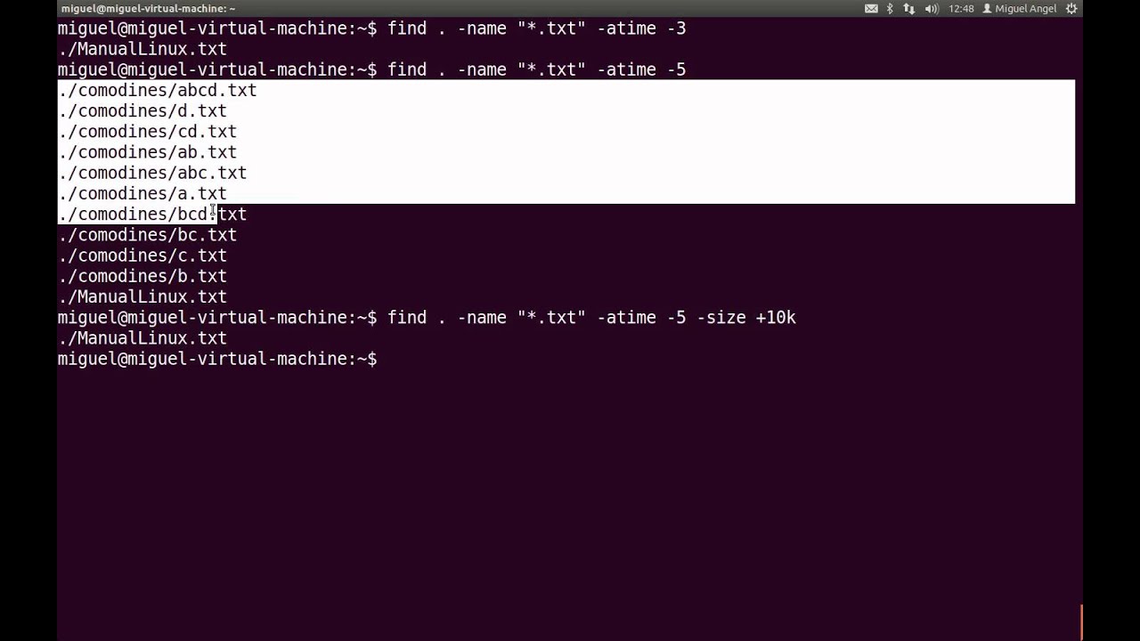 Ubuntu | 12.- La terminal (shell bash) | 3.- Localización de ficheros y directorios