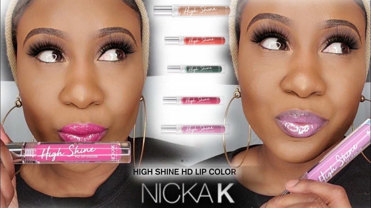 *New* NICKA K HIGH SHINE HD LIP COLOR *beauty supply store makeup*