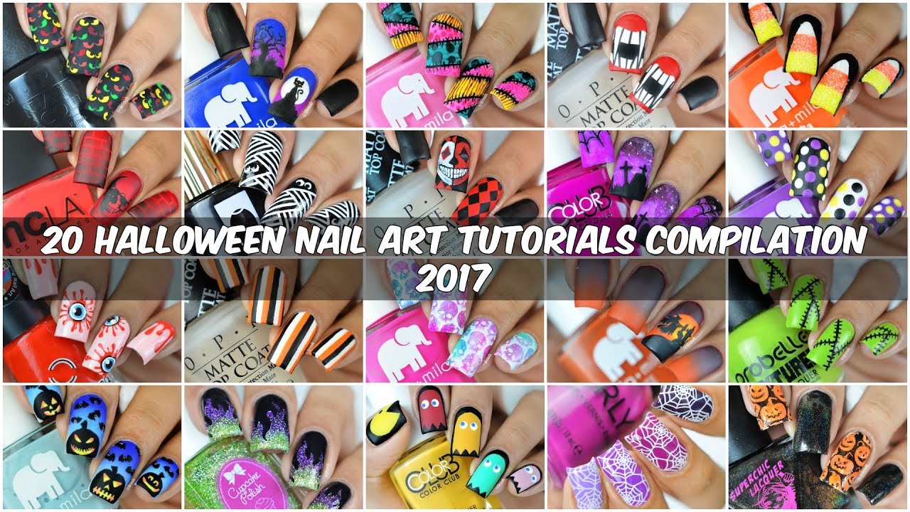 Best Halloween Nail Art Ideas 2017 | 20 Halloween Nail Tutorials