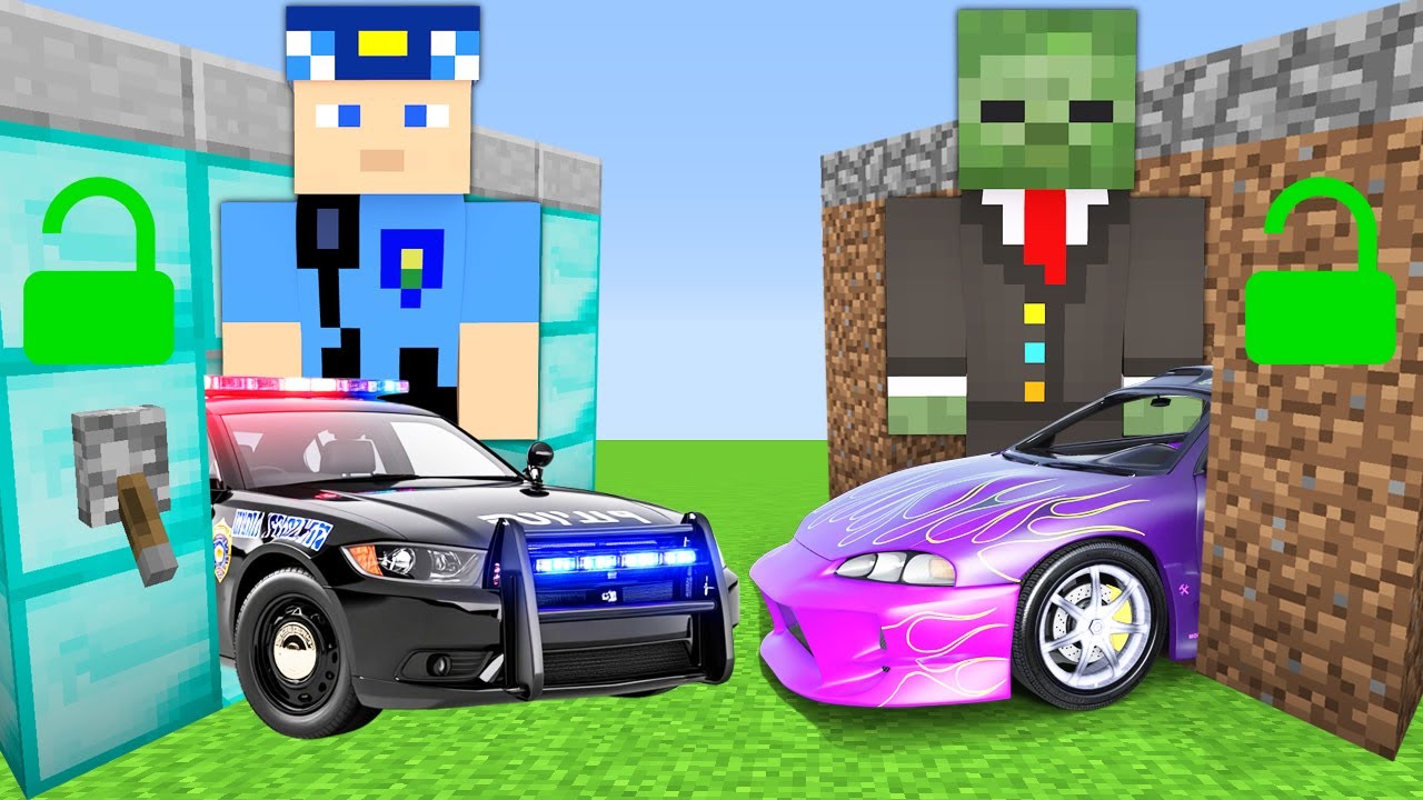 Minecraft'ta Kerem Komiser GARAJ Vs Mustafa GARAJ