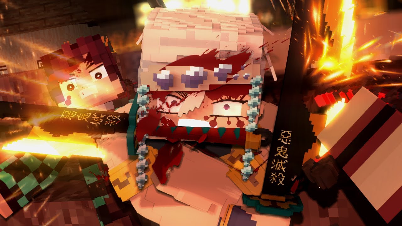 Demon Slayer 2 Final Fight - Minecraft Animation [SUB]