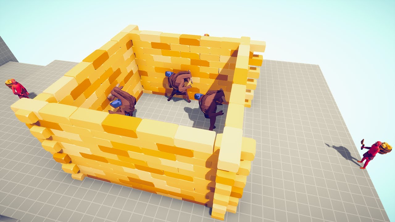 4x ARCHITECT vs 4x EVERY UNITS 🧱🧱🧱 | Totally Accurate Battle Simulator TABS