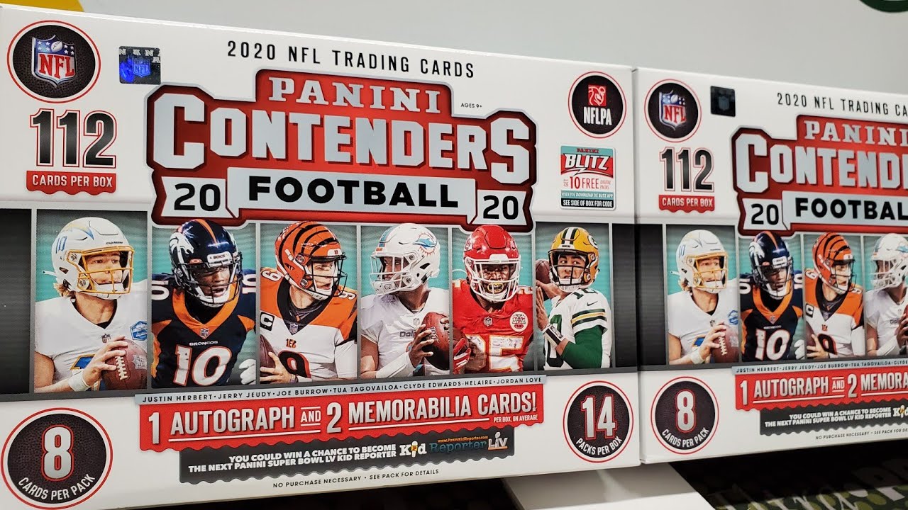 2020 Contenders Football Retail Mega Box Opening. 2 Boxes!