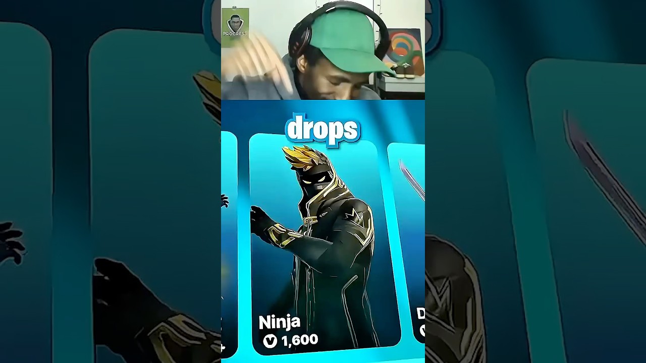 Золотой облик ниндзя БЕСПЛАТНО!? 🤩 #fortnite #ninja #blitzroyale
