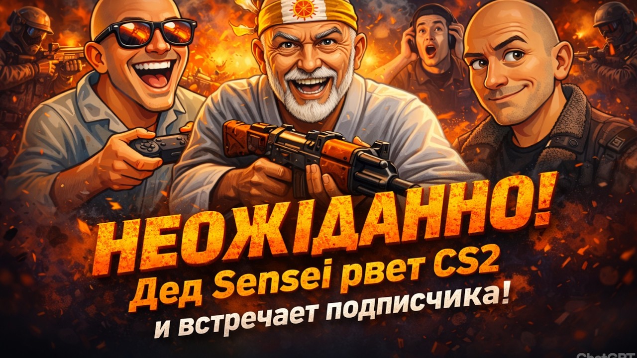 ДЕД SENSEI ЗАЛЕТЕЛ в CS2  ВСТРЕЧА С ПОДПИСЧИКОМ #counterstrike2