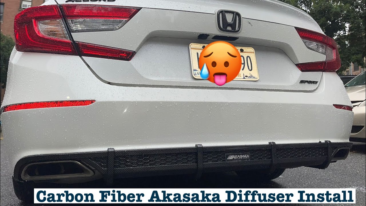 Установка и обзор диффузора Honda Accord Sport Akasaka 2018–2021 гг.