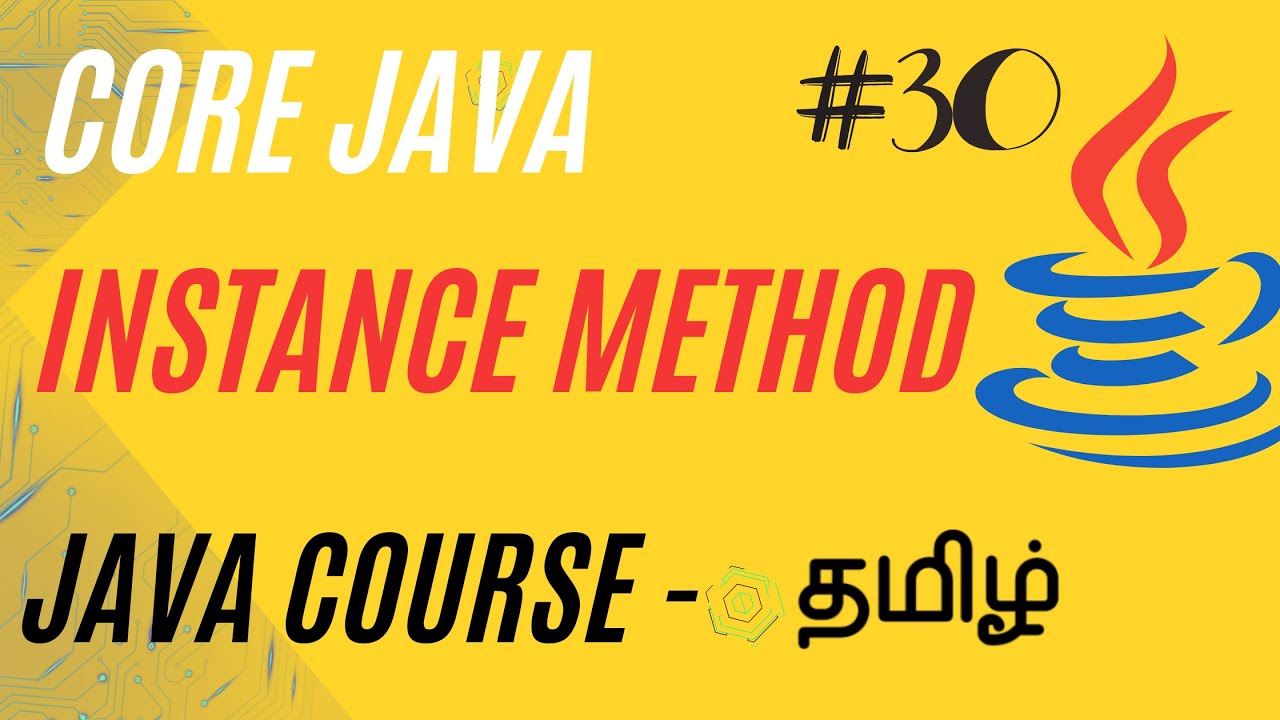 Instance Method in Java |  Java Course in Tamil | Ganesh Teaching Studio