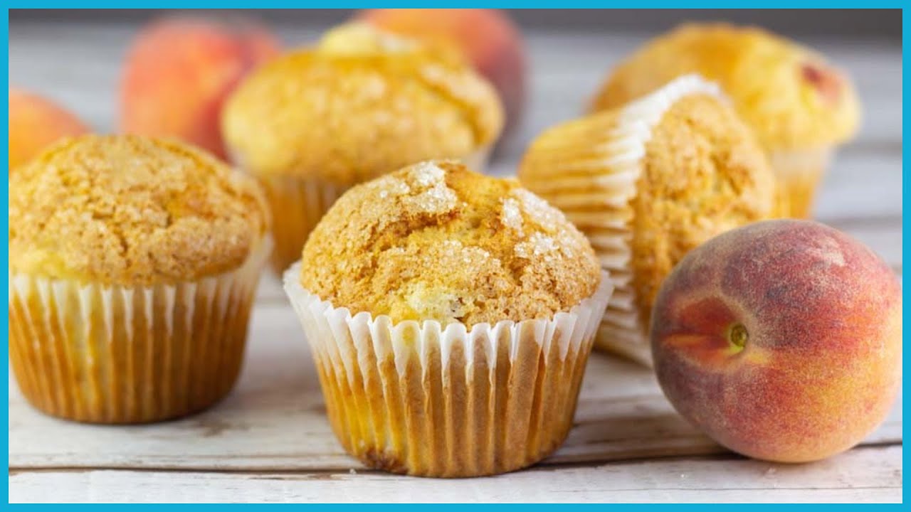MUFFIN alla Pesca soffici ricetta facile e veloce!