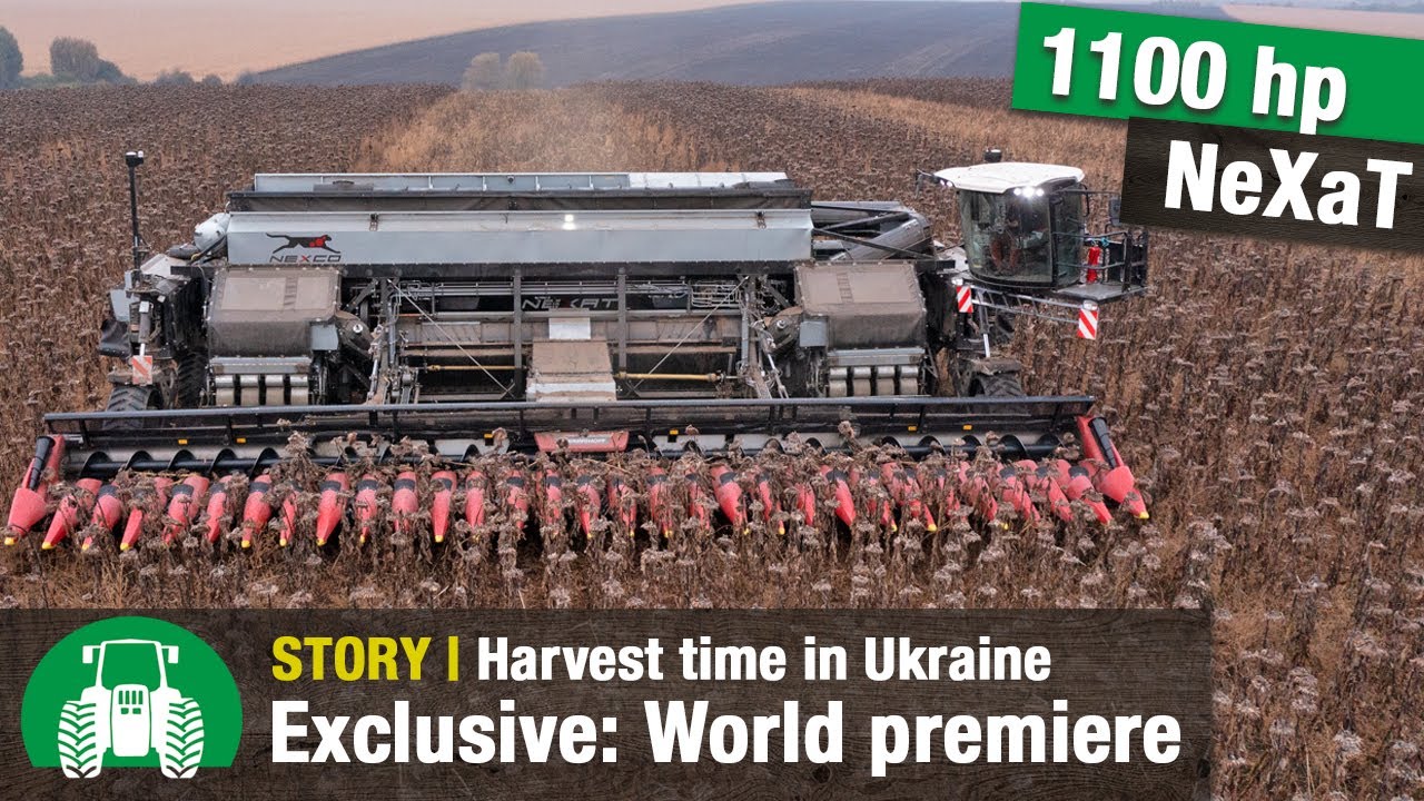NEXAT: The All-New Revolutionary 1100-HP Tractor | Harvesting in the Ukraine