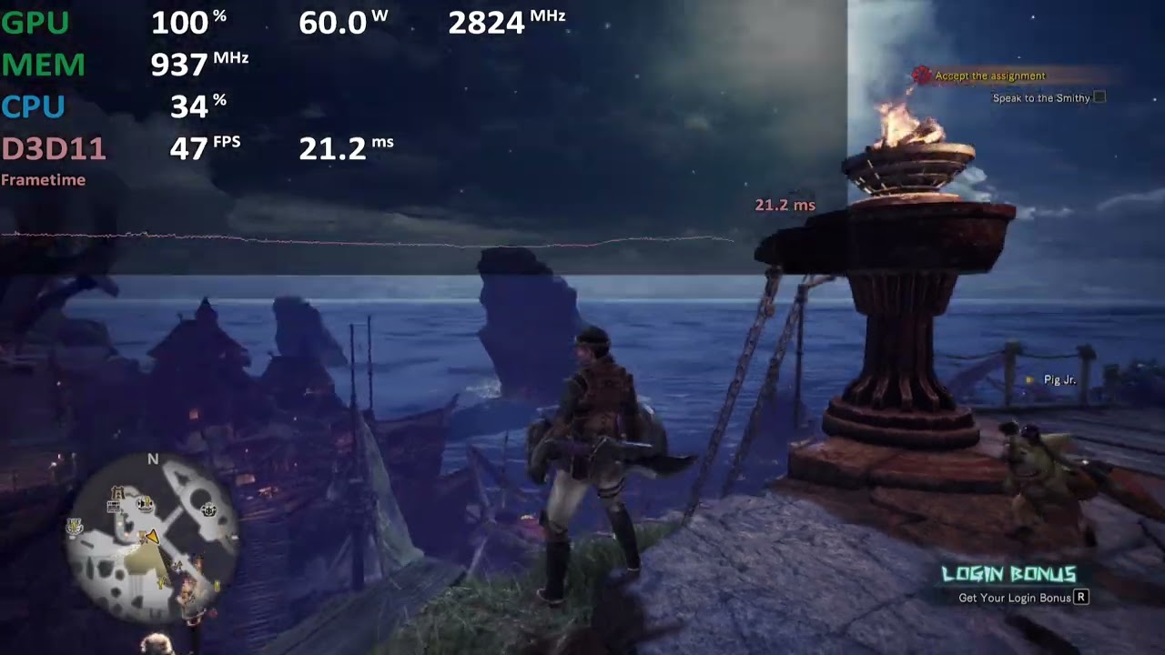 Monster Hunter: World on Ryzen AI 9 HX 370 Radeon 890M Gaming Quick Test - 1080p high