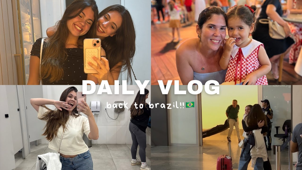 Daily vlog : um final de semana comigo, chegada da minha amiga gringa no brasil e comprinhas 