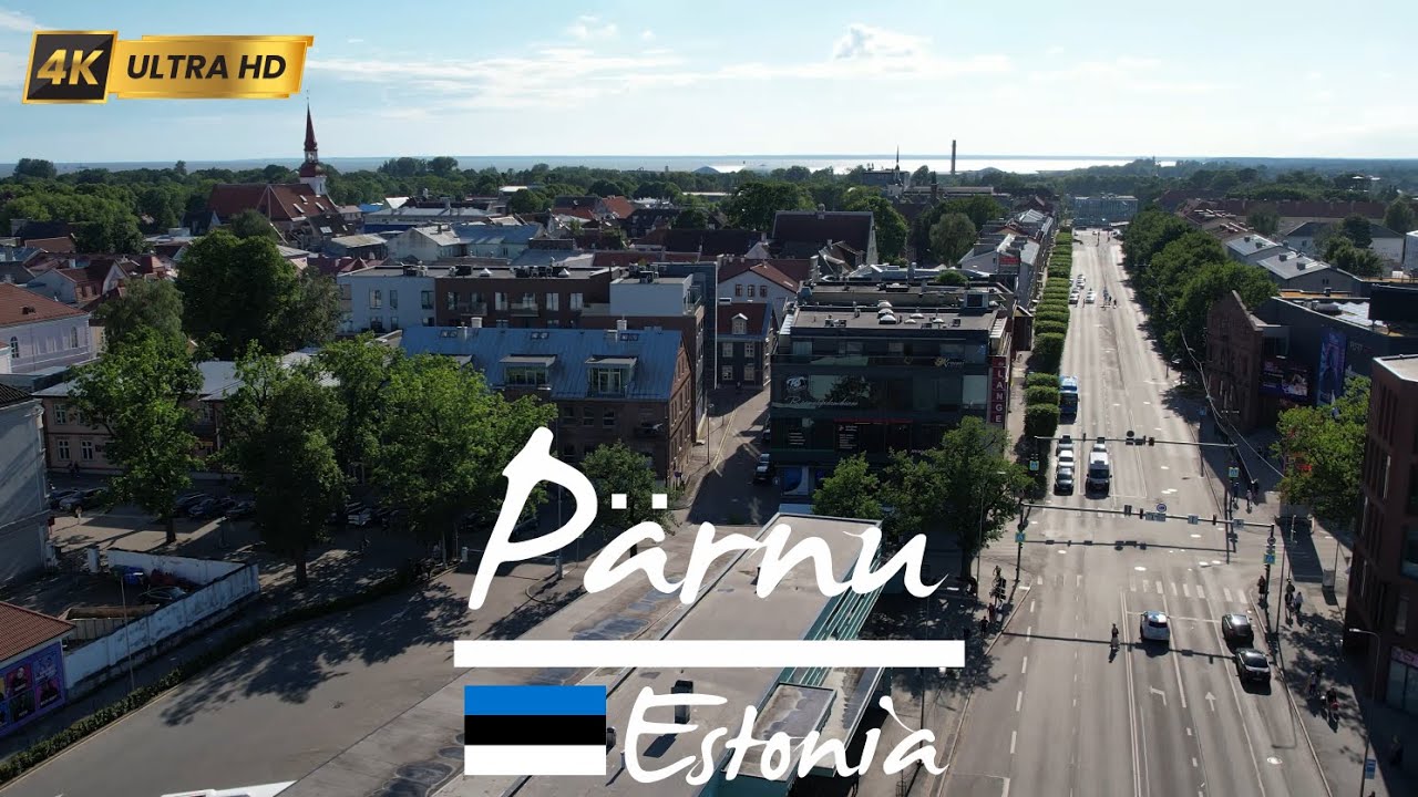 🇪🇪 Pärnu , Estonia in 4K | Stunning Aerial Drone Tour of the Baltic Riviera