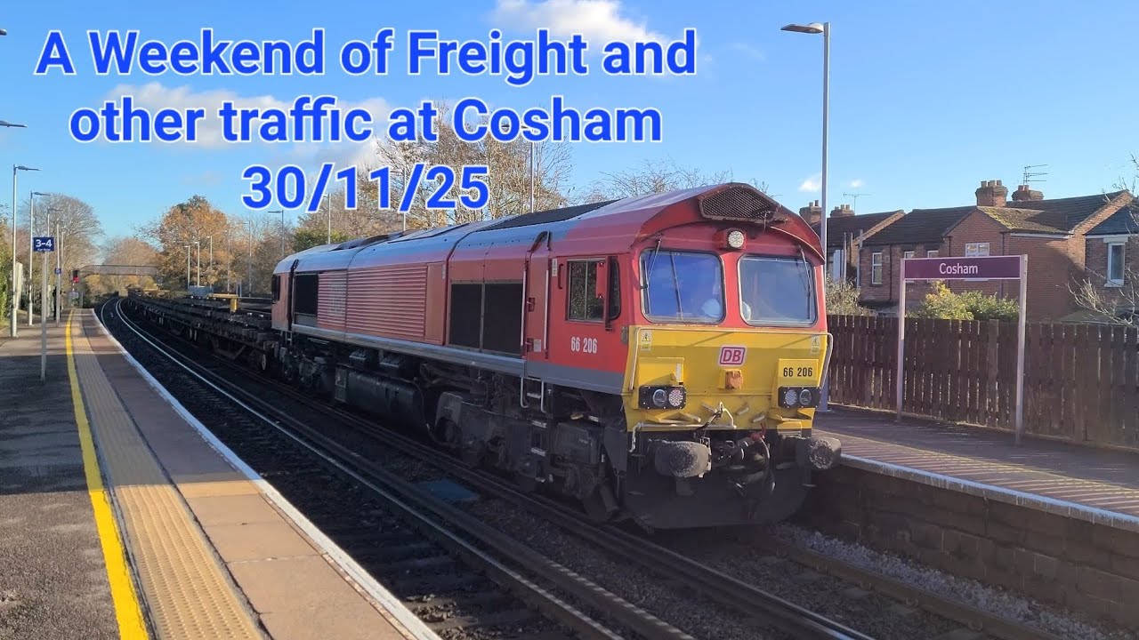 A Weekend of Freight and other traffic at Cosham 30/11/25 (4K 60fps)