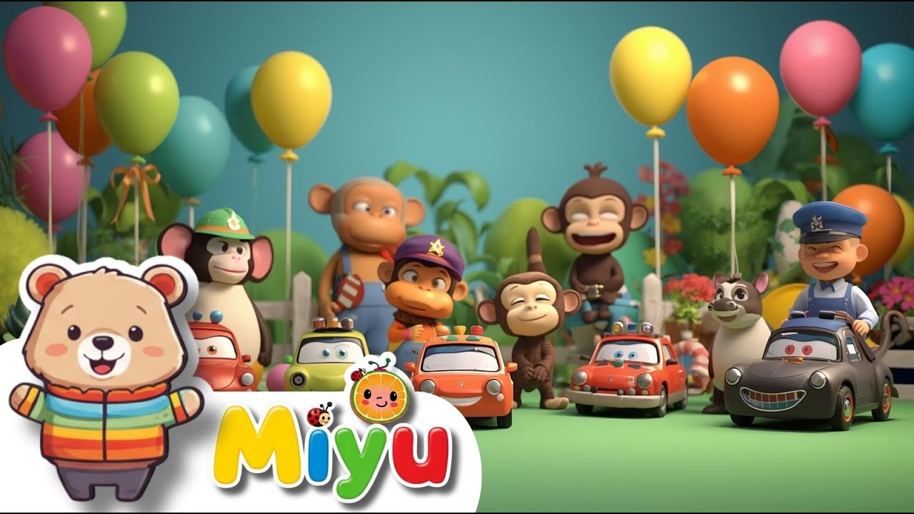 🚗🚌🎨 Ballons Colorés, Voitures et Autobus : L’Aventure Musicale avec Miyu !