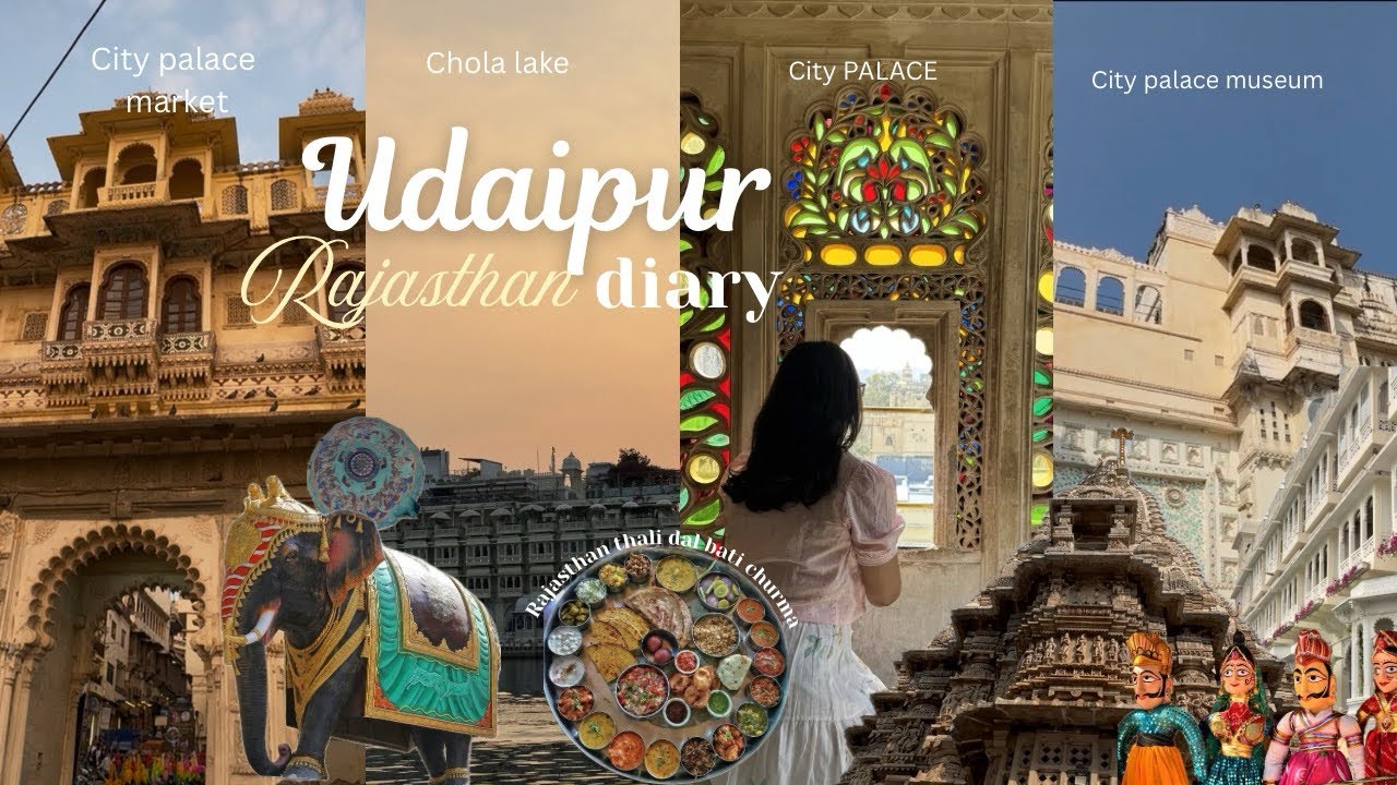 🪷Vlog : Udaipur Diary Rajasthan 🦢| City Palace, Lake Views,Street Food & Market  #aestheticvlog