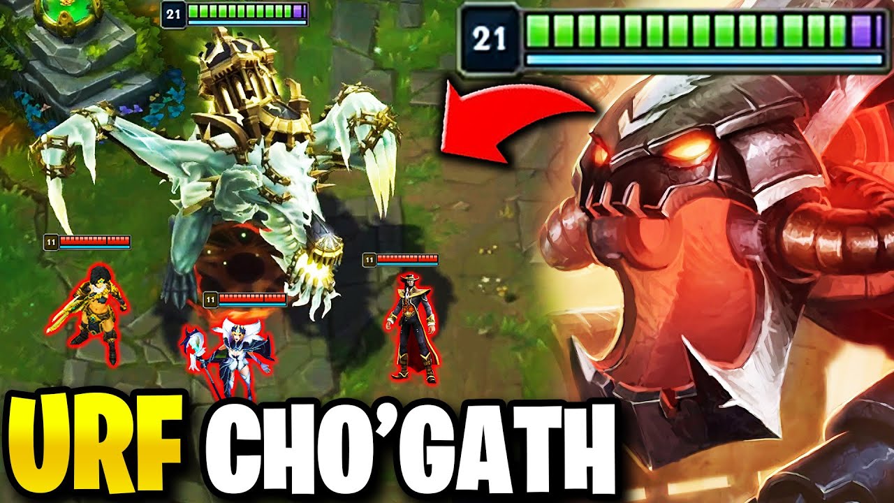 URF'TA ÖLÜMSÜZ GİGA-TANK CHO GATH!! (+13,000 HP) | Creed LoL