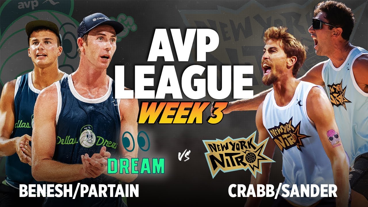 Ta.Crabb/Sander vs. Partain/Benesh | New York Nitro vs. Dallas Dream AVP LEAGUE WEEK 3