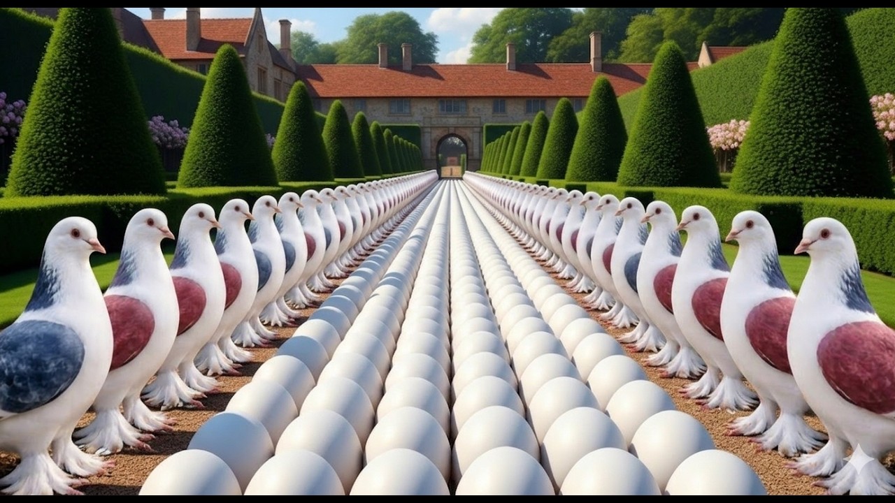 How Millions of Pigeons Are Raised - Complete Pigeon Farming Process with Egg Collection