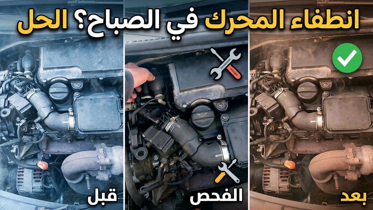 انطفاء محرك السيارة مباشرة بعد تشغيله في الصباح (Cold Start)