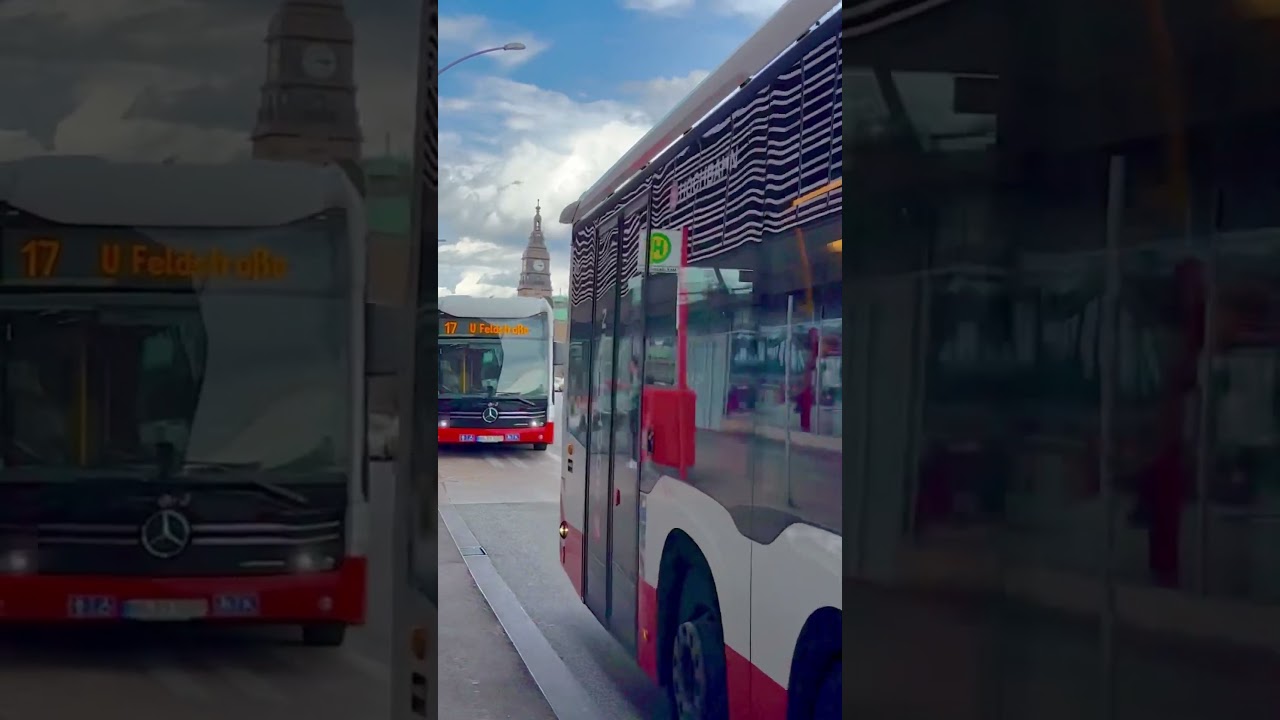 HAMBURG * Buslinie 6 + 17 Hbf. Steintorwall #shorts #shortvideo #hamburg #bus #busspotting #hochbahn