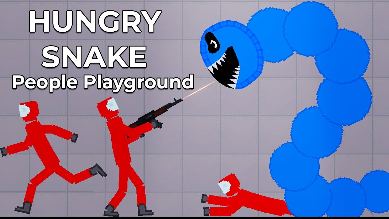 I Turned Melon Human Into THE HUNGRY SNAKE In Melon Playground - People Playground