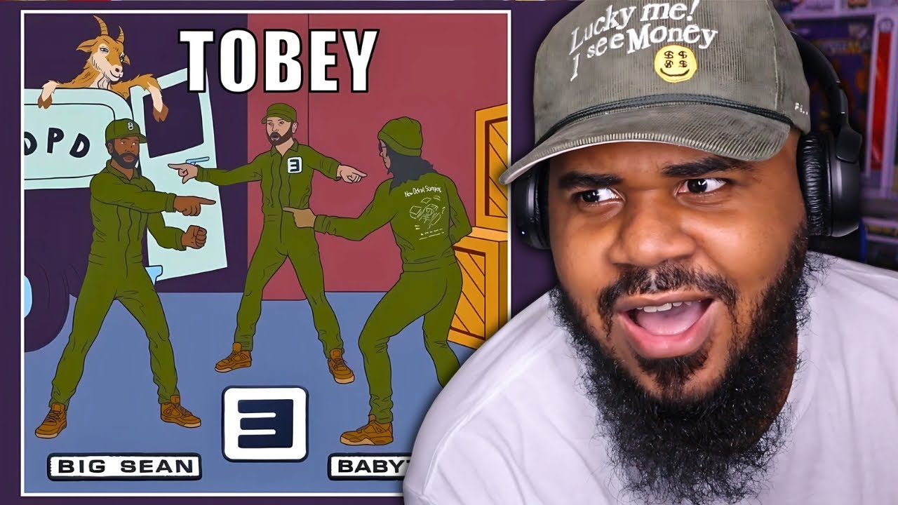 DETROIT VS EVERYBODY!! Eminem - Tobey (feat. Big Sean & Babytron) [Official Audio] REACTION