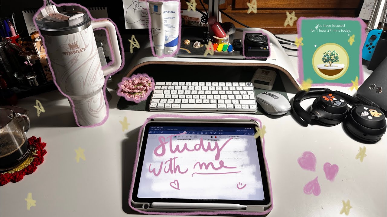 STUDY WITH ME FOR 80 minutes | No breaks | Real sounds, no music
