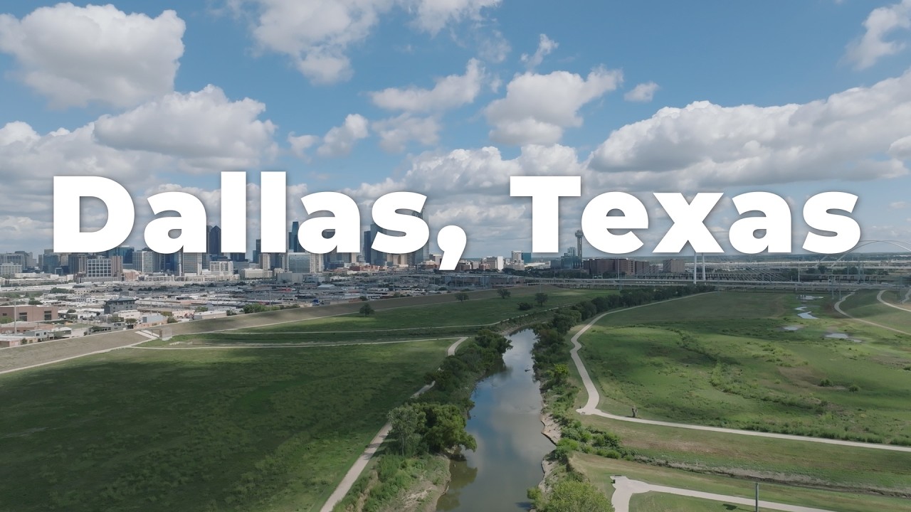 Dallas Skyline and Margaret Hunt Hill Bridge