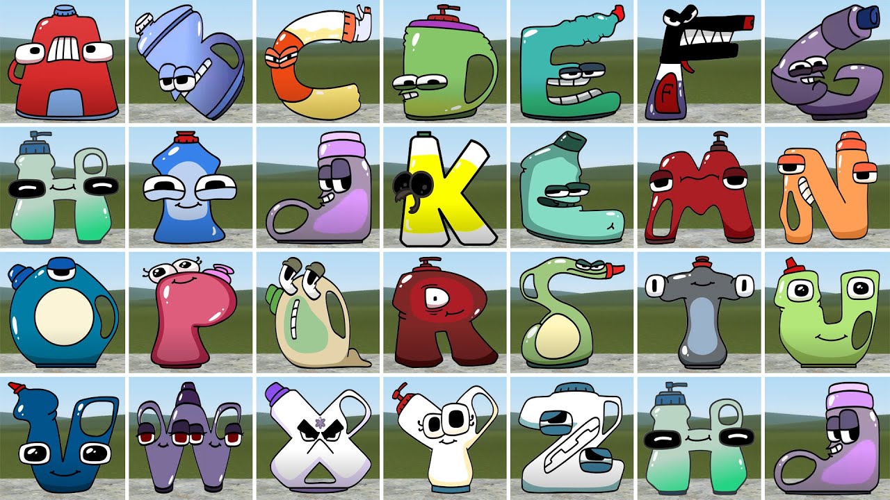DESTROY ALL CLEANERS 3D ALPHABET LORE FAMILY in Garry's Mod!