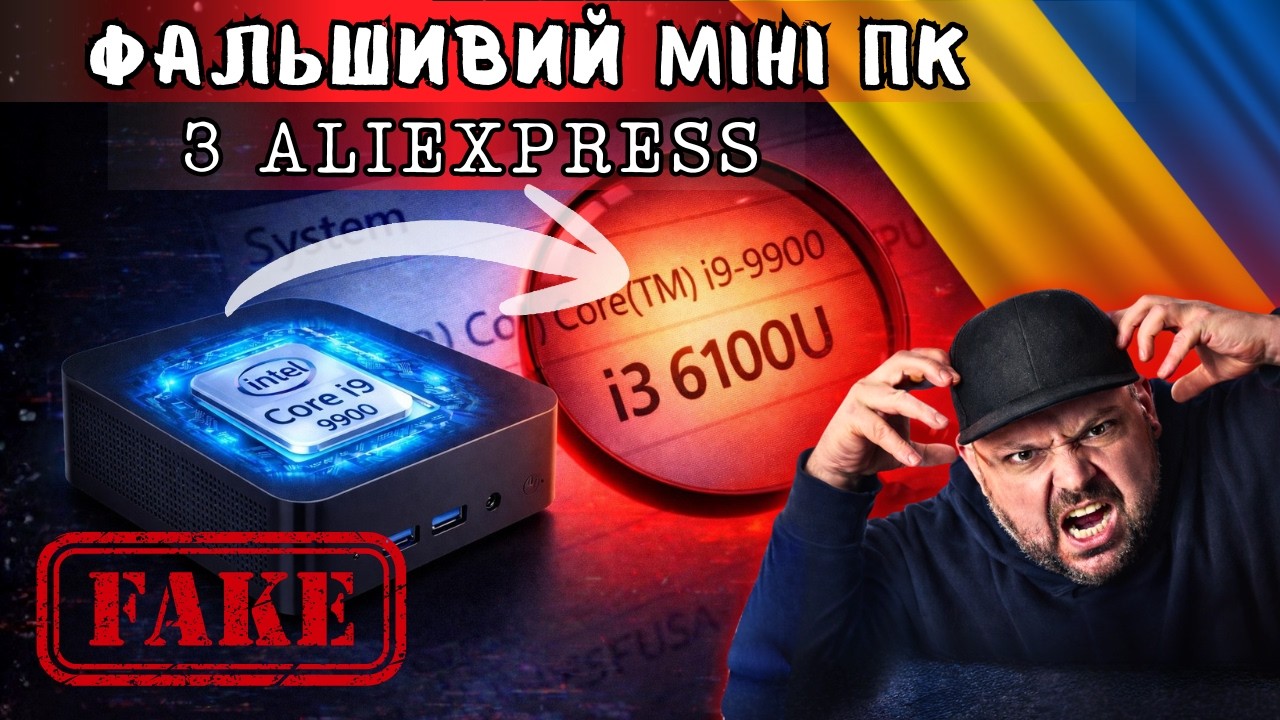 ФАЛЬШИВИЙ МІНІ ПК НА INTEL CORE I9 9900U З ALIEXPRESS - СХЕМА ШАХРАЙСТВА
