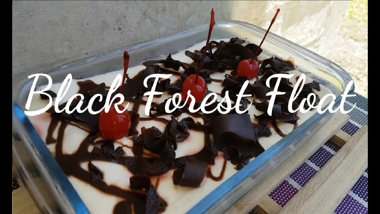 Black Forest Float | Black Forest Ice box cake | No bake Black Forest cake