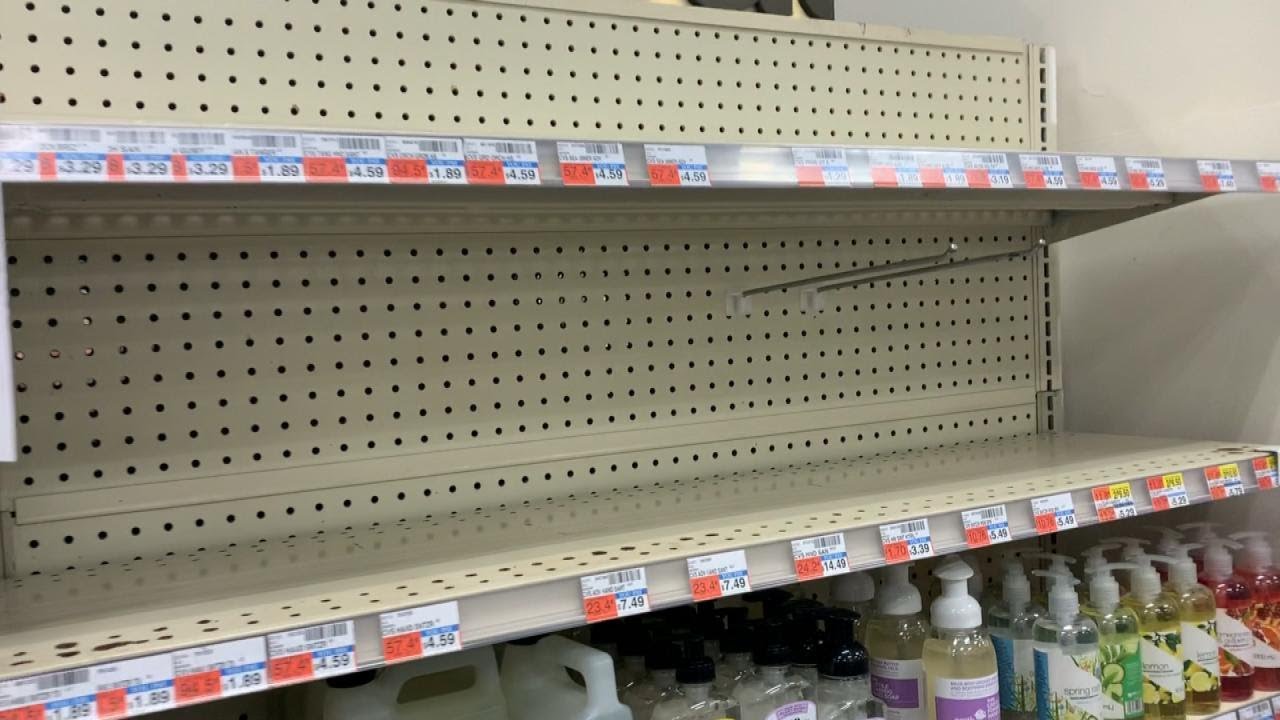 Hand Sanitizer Selling Out Everywhere Amid Coronavirus Fears